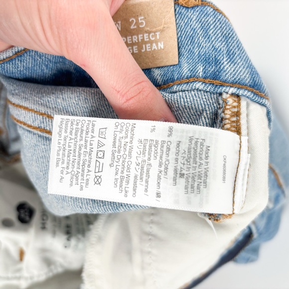 NWT Madewell The Perfect Vintage Jeans Hernando‎ Wash Size 25 - Picture 9 of 10